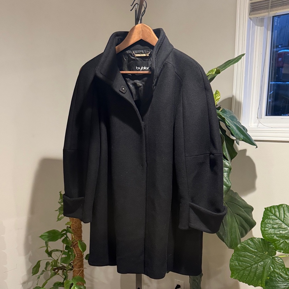 Byblos Women's Classic Black Coat